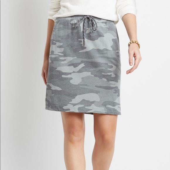 Maurices Skirts Nwt Maurices Size Xl Camo Print Terry Cloth Skirt